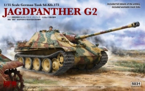 1/35 German Jagdpanther G2 SdKfz 173 Tank w/Workable Track Links