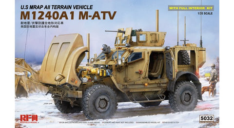1/35 US M1240A1 M-ATV MRAP All-Terrain Vehicle w/Full Interior