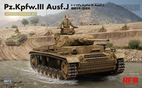 1/35 PzKpfw III Ausf J Tank w/Full Interior & Workable Track Links