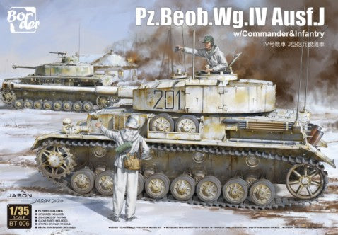 1/35 PzBeobWg IV Ausf J Tank w/Commander & Infantry