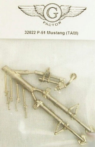 GFM-32022 1/32 P-51 White Bronze Landing Gear for TAM