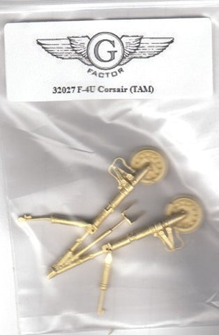 GFM-32027 1/32 F4U Brass Landing Gear for TAM