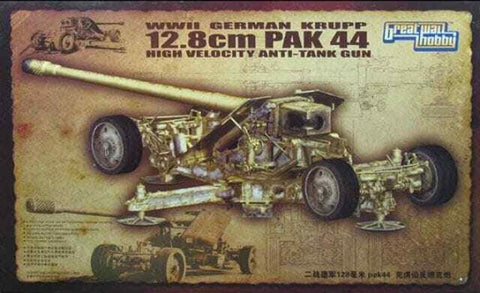 1/35 WWII German Krupp 12.8cm Pak 44 Anti-Tank Gun (Plastic Kit)