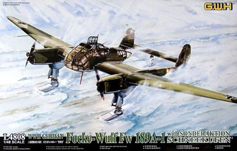 1/48 WWII German Fw189A1 Aircraft w/Skis