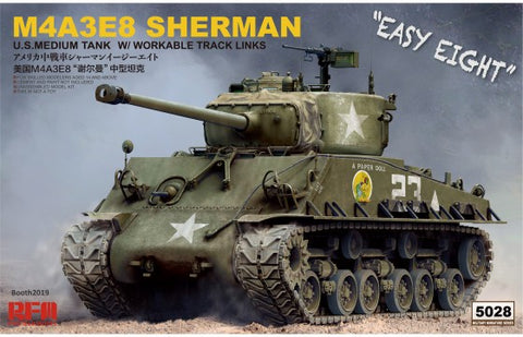1/35 US Sherman M4A3E8 Medium Tank w/Workable Track Links