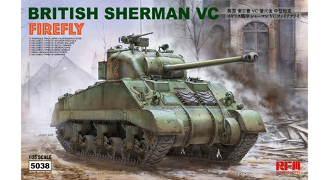 1/35 British Sherman VC Firefly Tank w/Workable Track Links