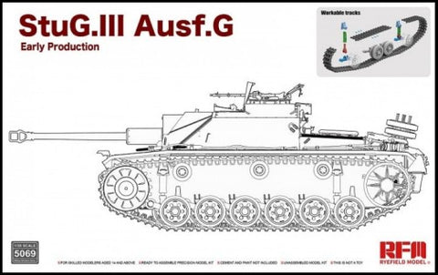 1/35 StuG III Ausf G Early Production Tank w/Workable Track Links (New Tool)