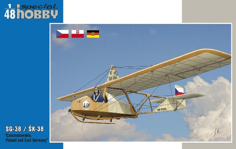 1/48 SG38 Schulgleiter/SK38 Komar Glider Czechoslovakia, Poland & E. Germany Markings